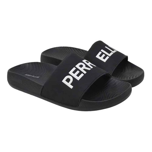 Sandalia casual Perry Ellis negro para caballero 71080