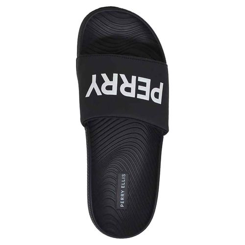 Sandalia casual Perry Ellis negro para caballero 71080