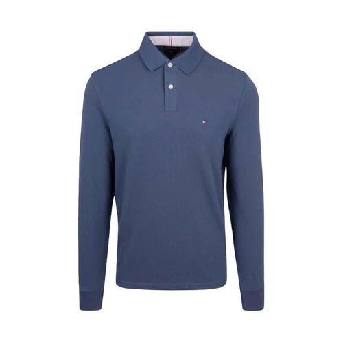 Playera tipo polo Tommy Hilfiger azul para caballero MW0MW20183-DBZ