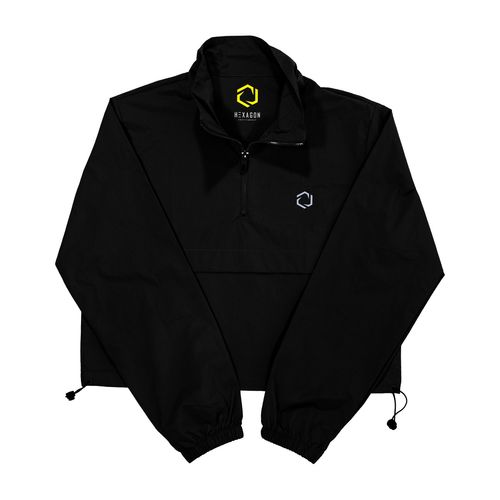 Sudadera deportiva Hexagon negro para dama AOSPD556