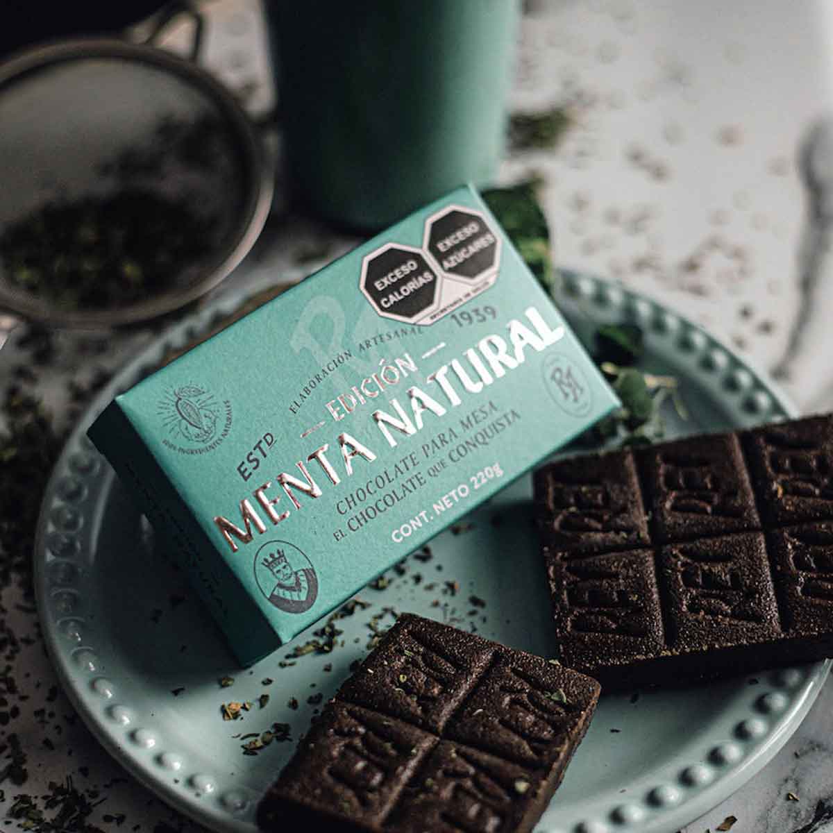 Chocolate Rey Amargo menta raedme220 - La Marina Tienda en línea