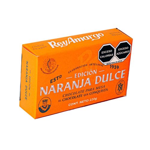 Chocolate Rey Amargo naranja aedna220