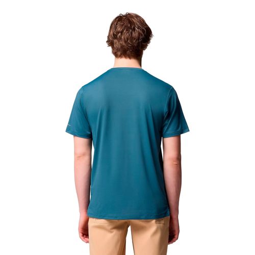 Playera deportiva Columbia azul para caballero 2118571429