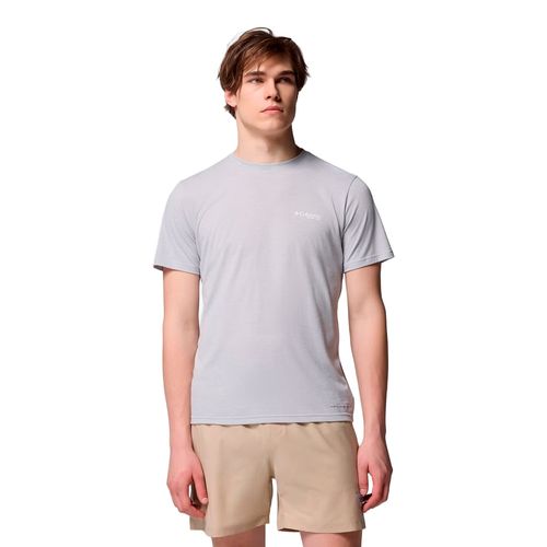 Playera deportiva Columbia gris para caballero 2136701019