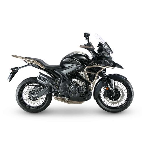 Motocicleta doble porpósito Zontes negro t2-350 CC 2025