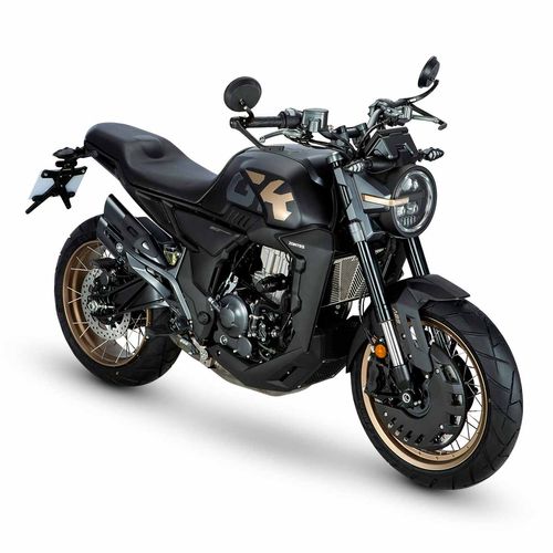Motocicleta café racer Zontes negro/oro gk-350 CC 2025