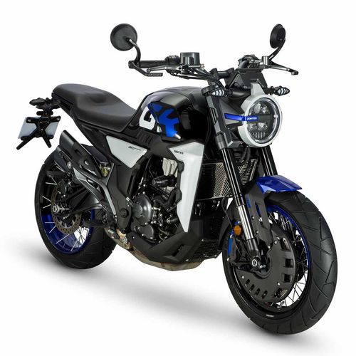 Motocicleta café racer Zontes negro/azul gk-350 CC 2025