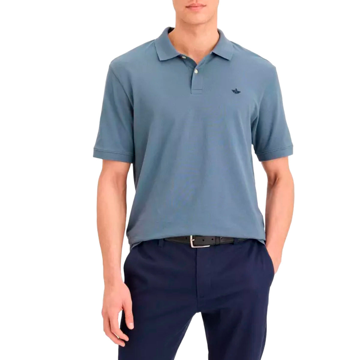 Playera tipo polo Dockers azul para caballero A6925-0025 - La