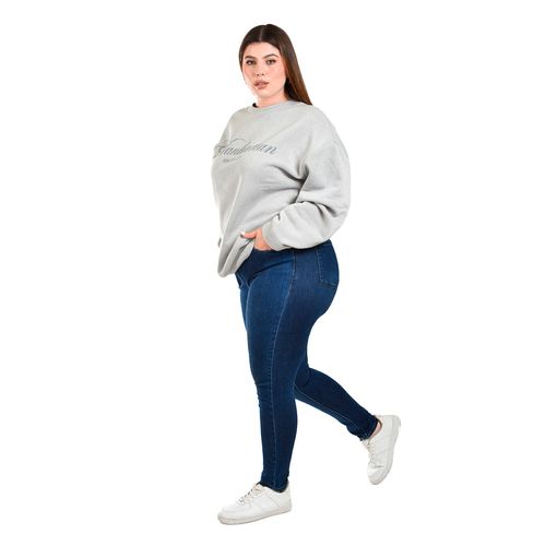 Sudadera Roman Fashion gris para dama 5120