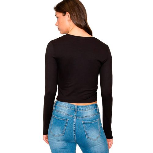 Blusa Popular 21 negro para dama TZ7424