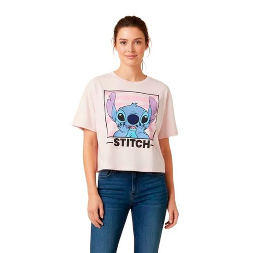 Playera Stitch rosa para jovencita 846CD