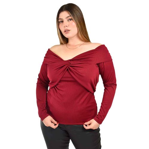 Blusa Roman Fashion tinto para dama 1911