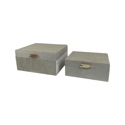 Juego de cajas Concepts Life 2 pzas gris 448-4720003