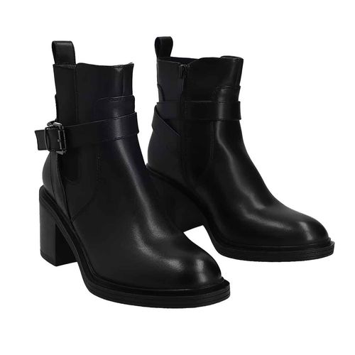 Botin casual Capa de ozono negro para dama 683401