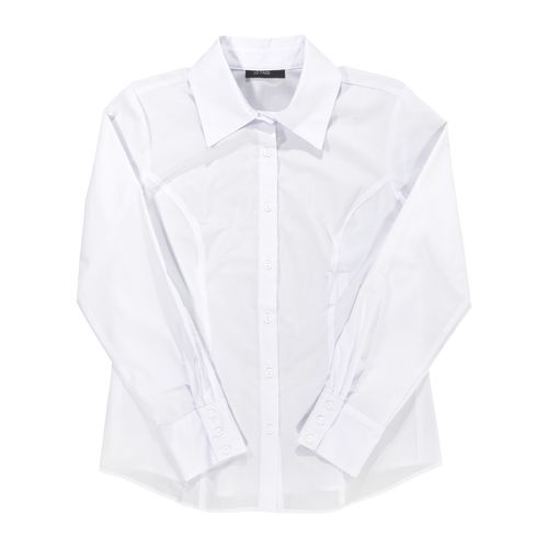 Blusa camisera Lo'Fassi blanco para dama 9418
