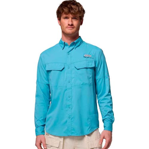 Camisa Columbia azul para caballero 2136771455