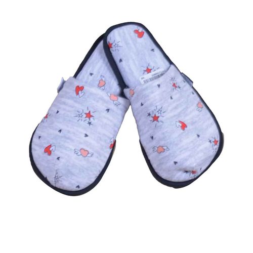 Pantufla Twins gris para dama TPTU1099