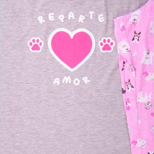 Pijama Twins gris para dama JML0245