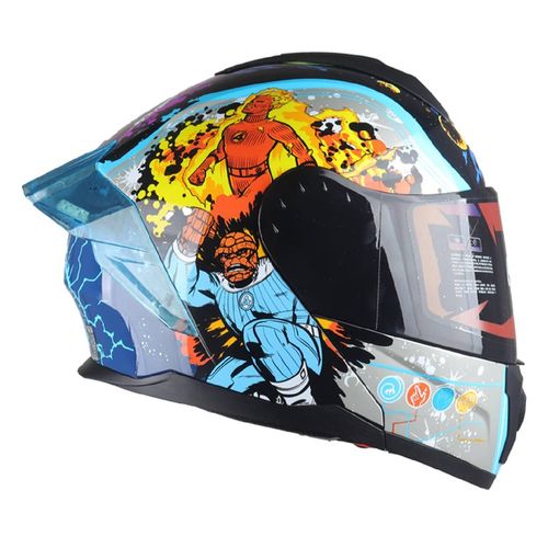 Casco abatible Edge grande azul m-90FF1.3