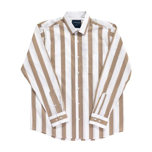 Camisa Cabo Rojo caqui para caballero WIDE STRIPE