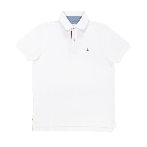 Playera tipo polo Cabo Rojo blanco para caballero 1500 SFC