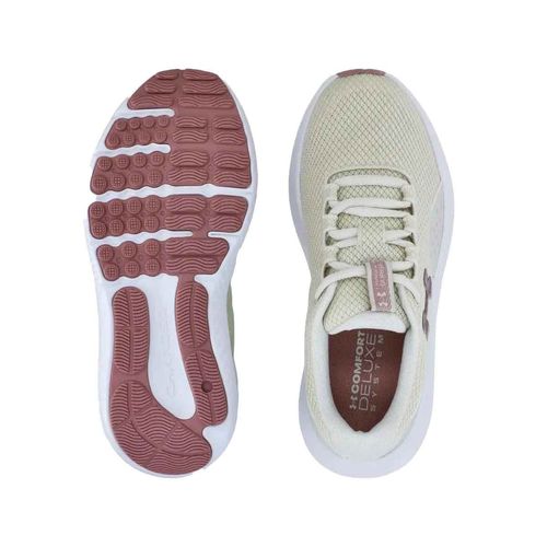 Tenis deportivo Under Armour beige para dama 3027007110