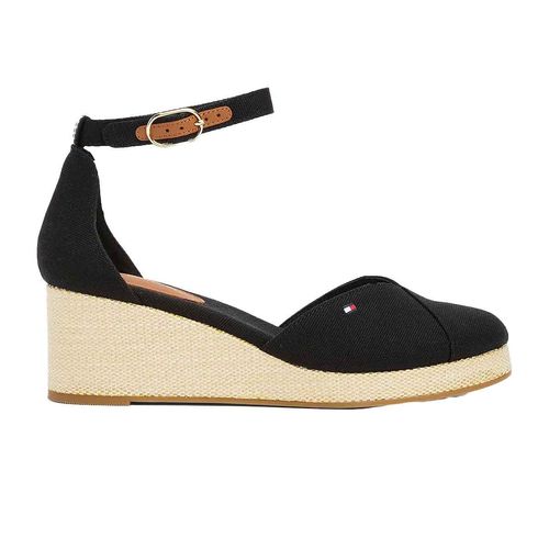 Alpargata Tommy Hilfiger negro para dama fw0fw08657-bds