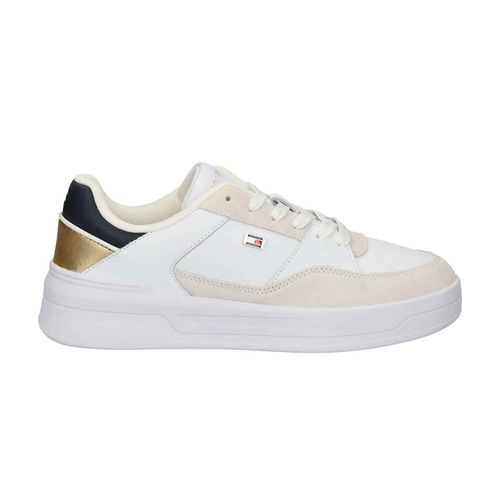 Tenis casual Tommy Hilfiger blanco para dama fw0fw08615-ybs