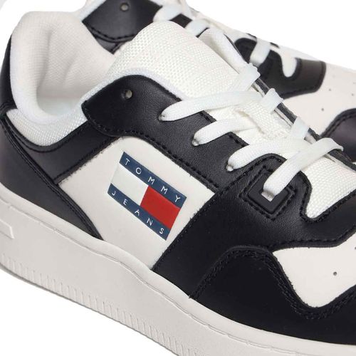 Tenis casual Tommy Hilfiger negro para dama en0en02505-0gs