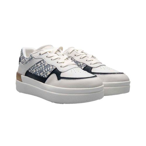 Tenis casual Tommy Hilfiger blanco para dama fw0fw08381-ybl