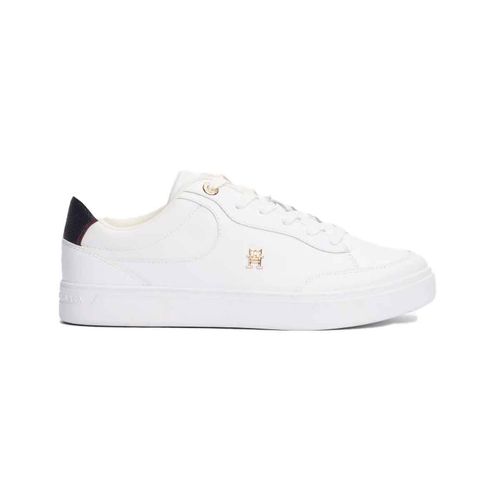 Tenis casual Tommy Hilfiger blanco para dama fw0fw08579-ybs