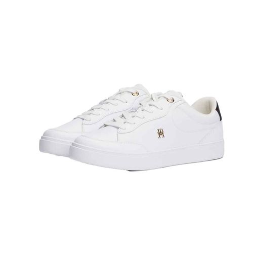 Tenis casual Tommy Hilfiger blanco para dama fw0fw08579-ybs