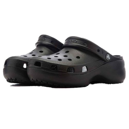 Sandalia con plataforma Crocs negro para dama 206750-001