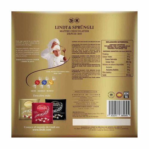 Chocolates Lindt 168 gr ldt12