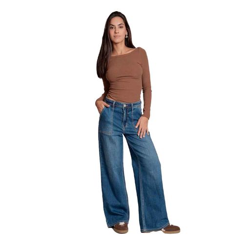 Pantalón de mezclilla Balam azul para dama BL7314