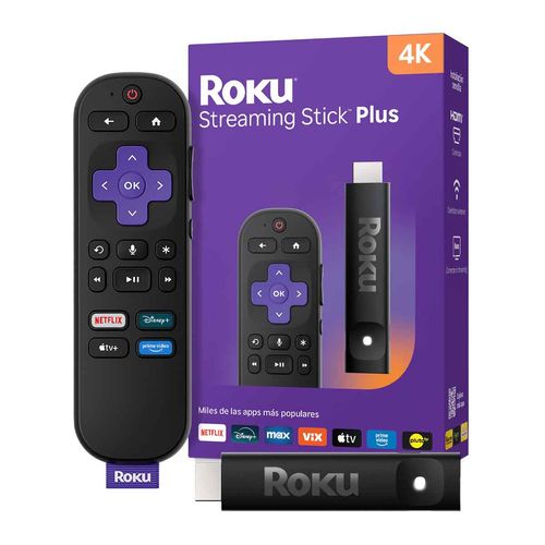 Streaming stick Roku plus 4k negro rok3830mx