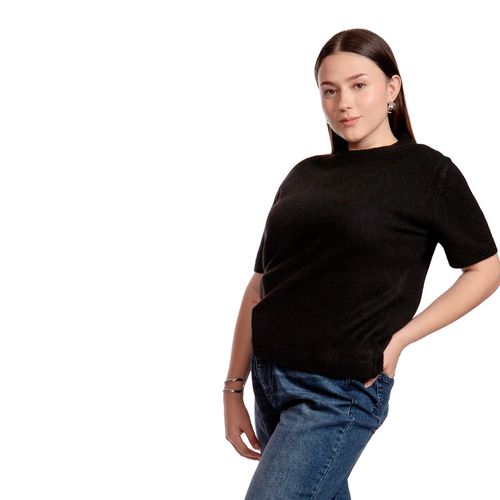 Playera Balam negro para dama BB0257