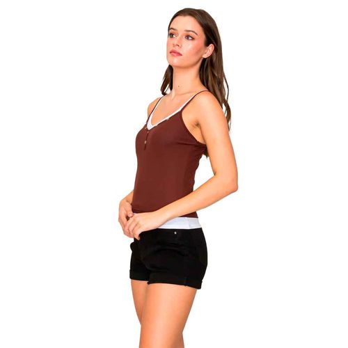 Playera Popular 21 café para dama TX70987