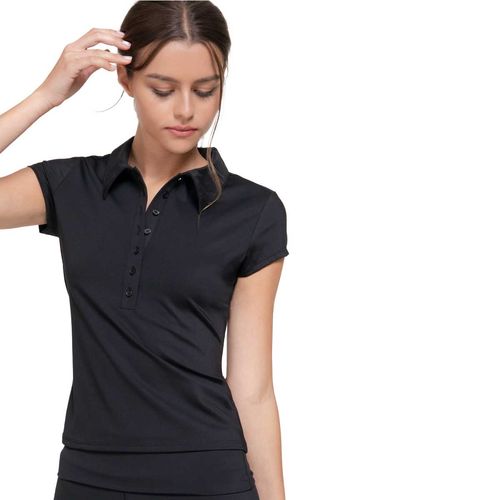 Playera tipo polo Active Usa negro para dama T14865