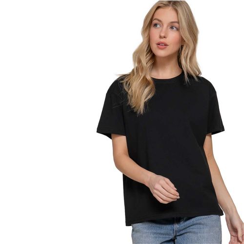 Playera Active Usa negro para dama T14447