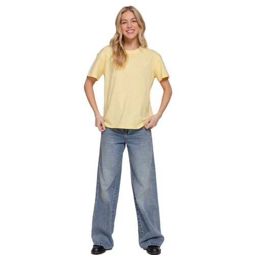 Playera Active Usa amarillo para dama T14447