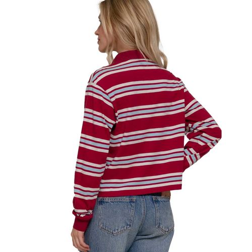 Playera tipo polo Active Usa tinto para dama T14827