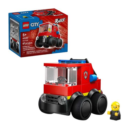 Camión de bomberos Lego rojo 60482