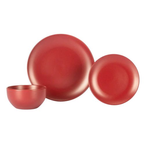 Vajilla de cerámica Crown Baccara rojo matchred