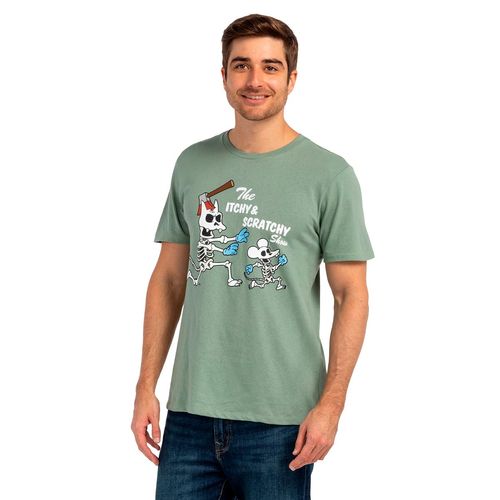 Playera Los Simpsons verde para joven 846AL