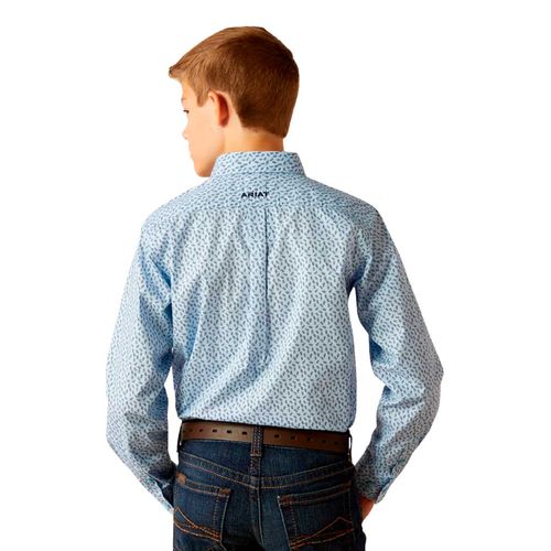 Camisa Ariat azul para joven 10052631