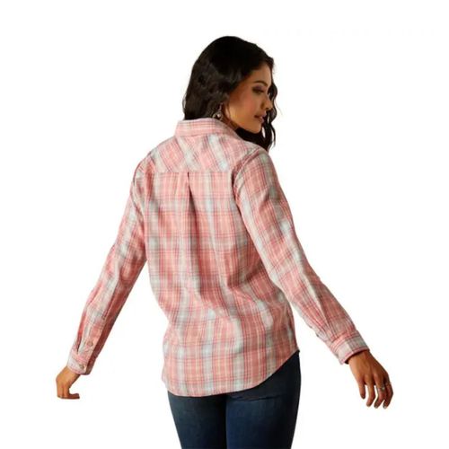 Blusa camisera Ariat rosa para dama 10055210