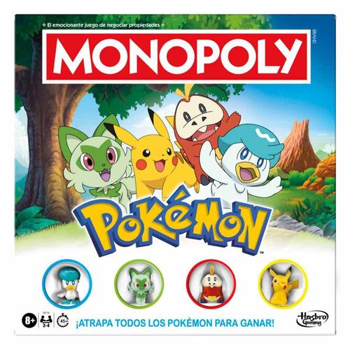 Juego de mesa Monopoly pokémon multicolor g0716