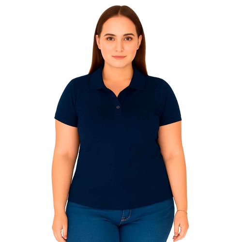 Playera tipo polo Austin azul para dama AC73391
