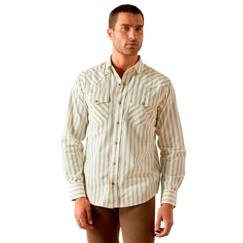 Camisa Ariat amarillo para caballero 10054705